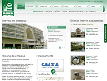 Tablet Screenshot of marcoimobiliaria.com.br